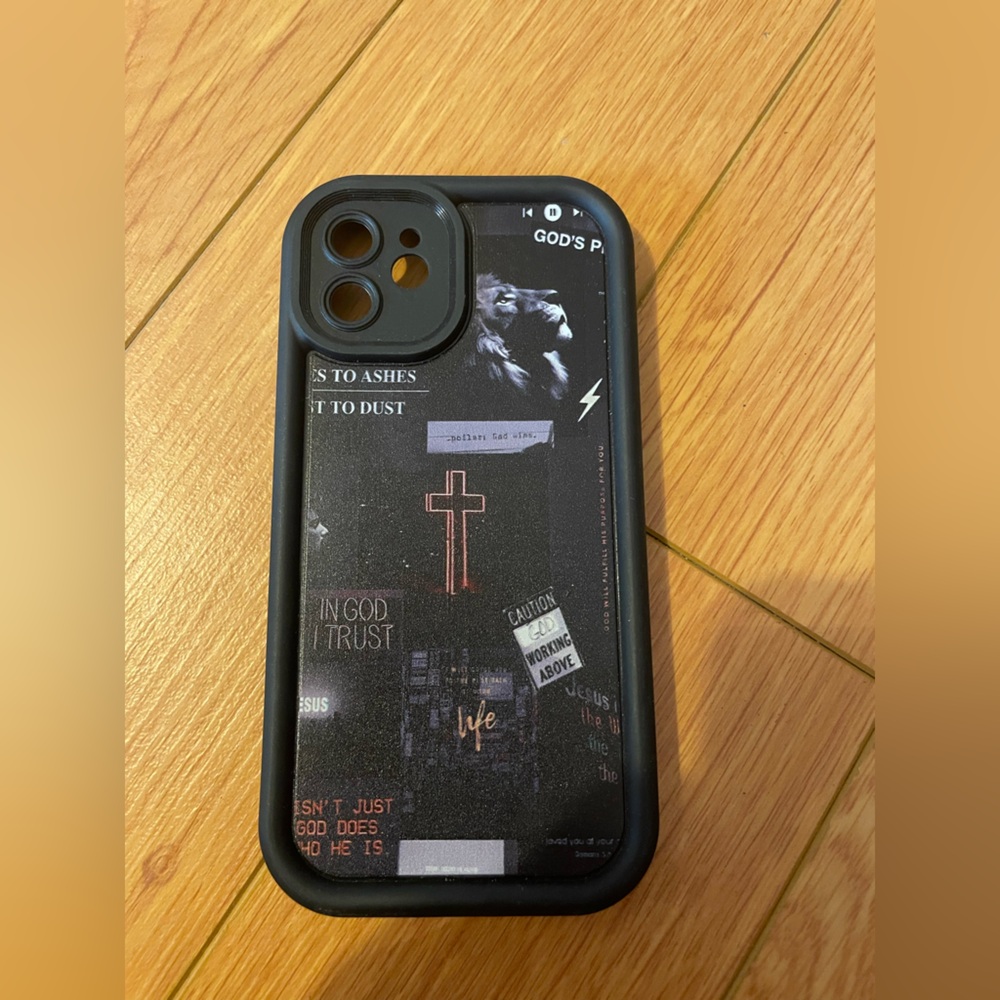 Black Graphic Phone Case